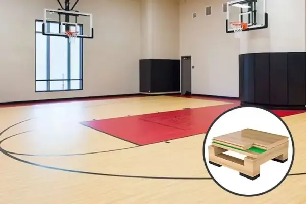 Solid Wood Birch Sports Flooring