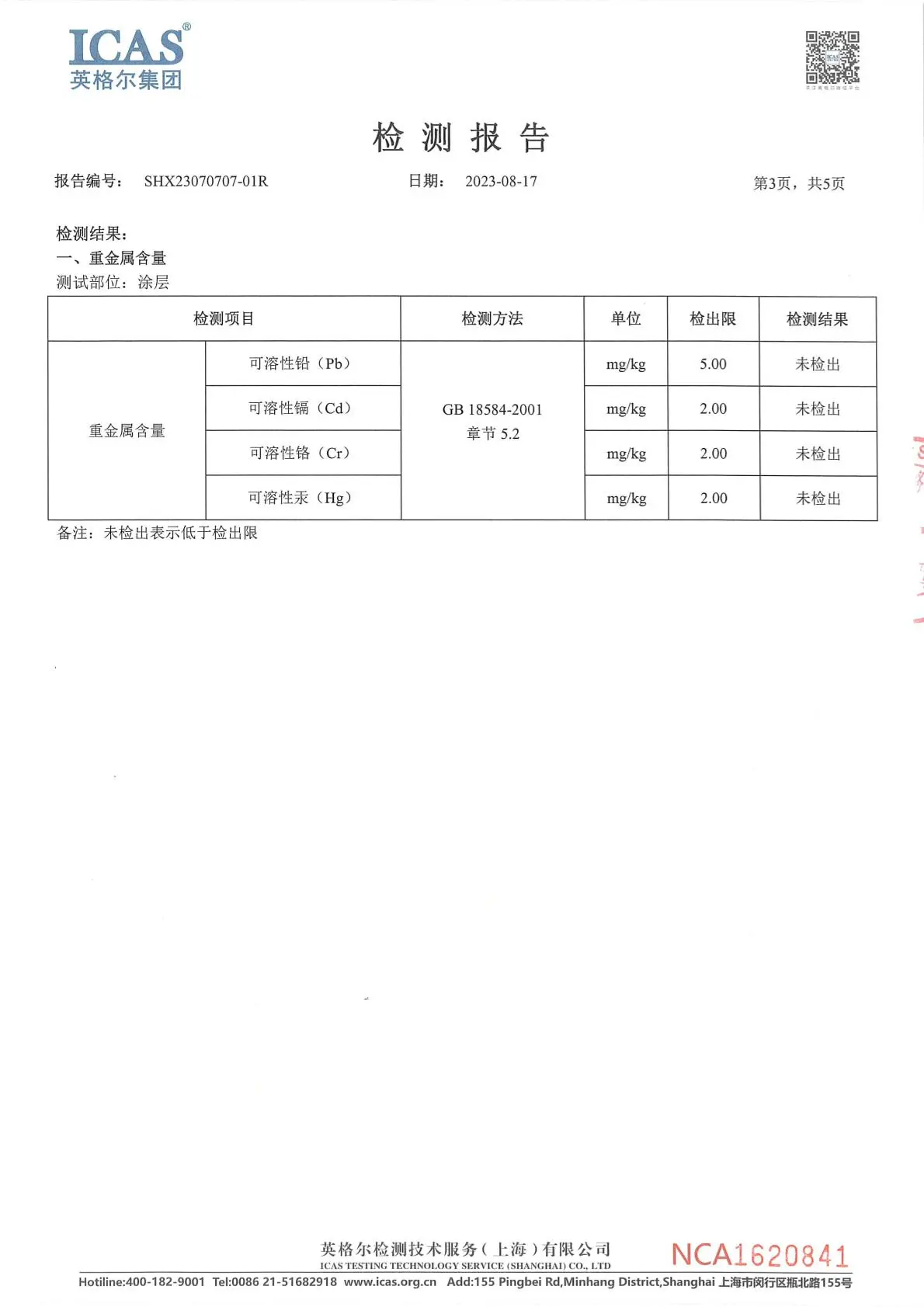 Solid Wood Oak Sports Flooring Test Report