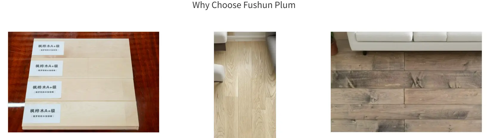 Birch handcrafted antique-style flooring Birch handcrafted antique-style flooring