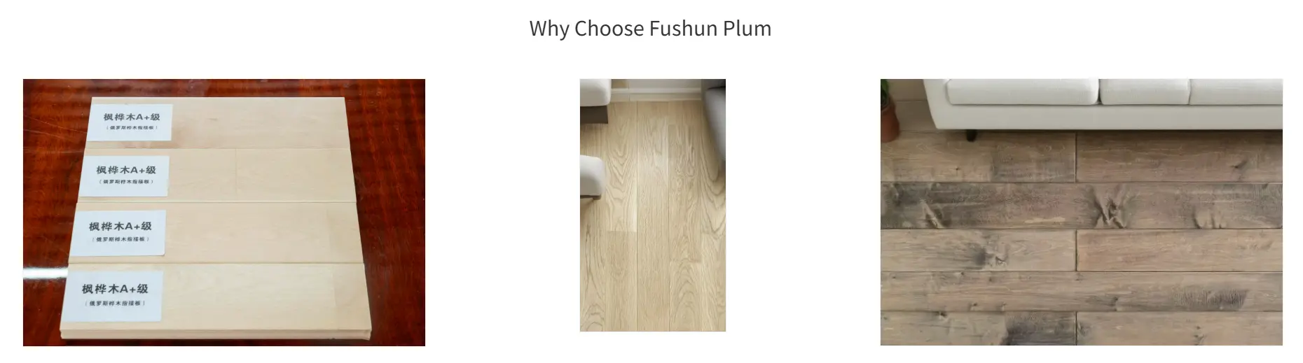 Birch herringbone parquet flooring