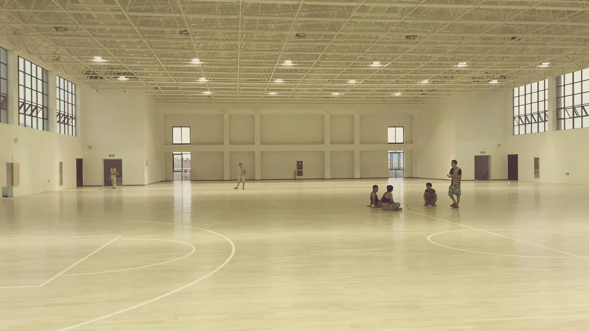 Oak Wooden Basketball Court Flooring